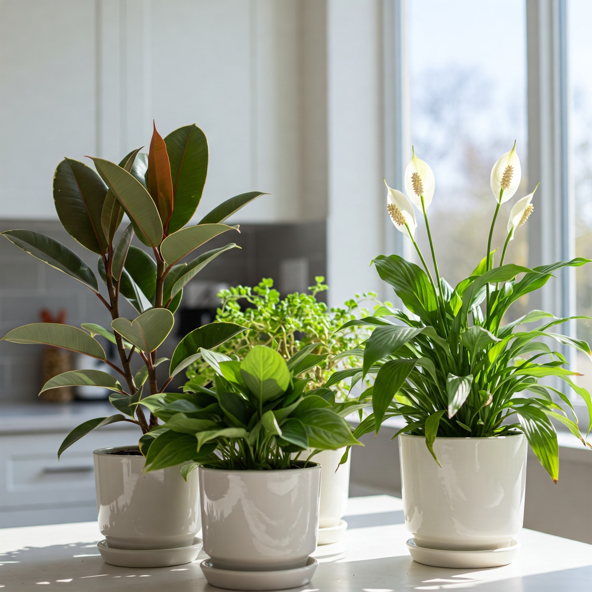 Purifying the air with houseplants